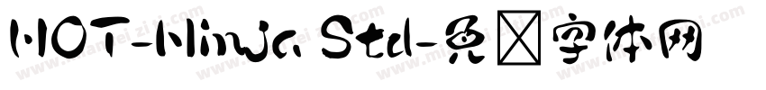 HOT-Ninja Std字体转换